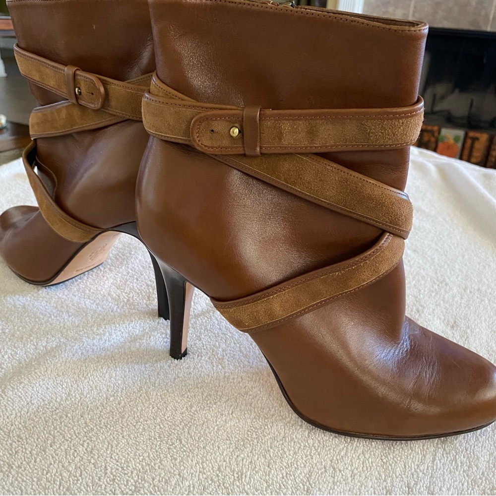 Cole Haan Brown Leather Nike Air Bootie Size 9B